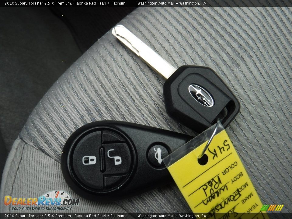 2010 Subaru Forester 2.5 X Premium Paprika Red Pearl / Platinum Photo #23