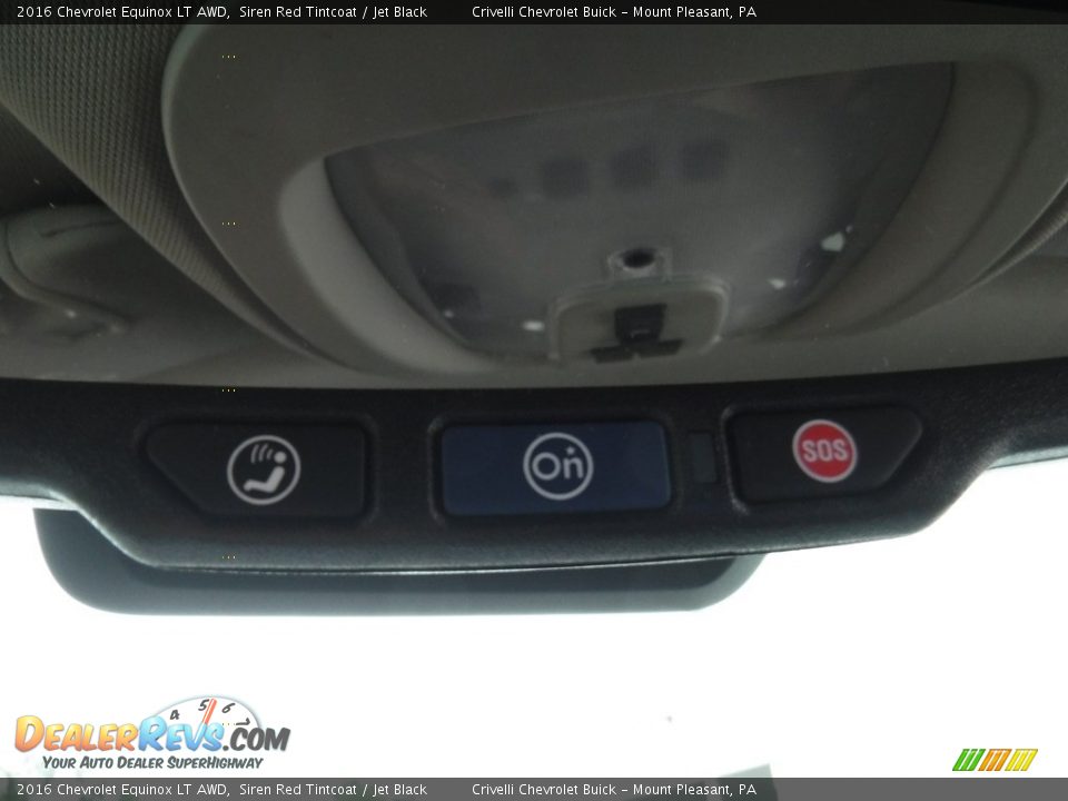 2016 Chevrolet Equinox LT AWD Siren Red Tintcoat / Jet Black Photo #21