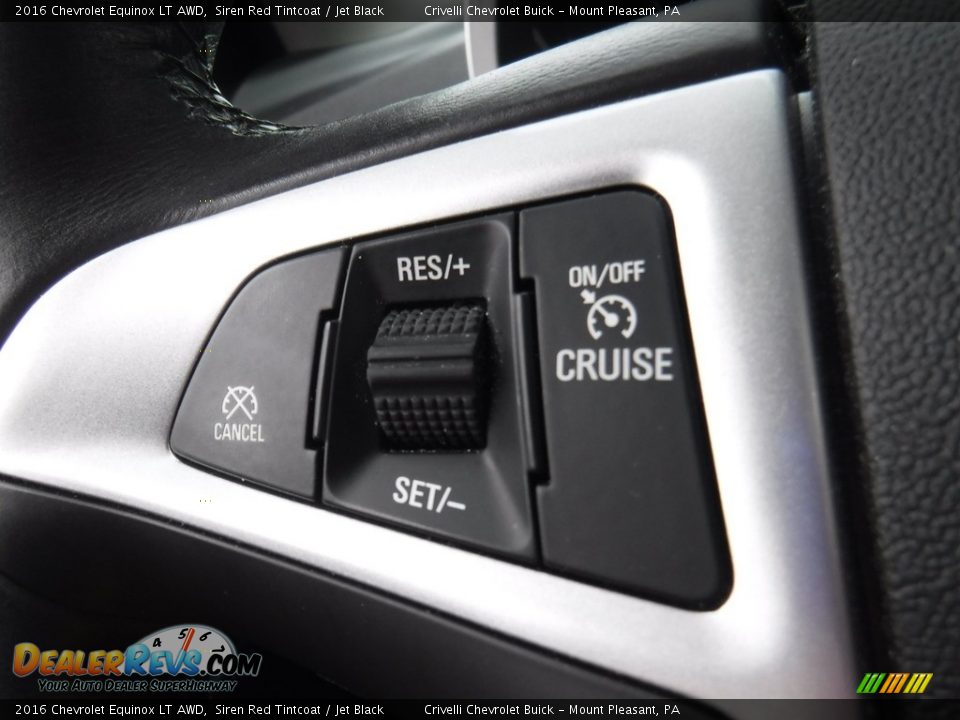 2016 Chevrolet Equinox LT AWD Siren Red Tintcoat / Jet Black Photo #23