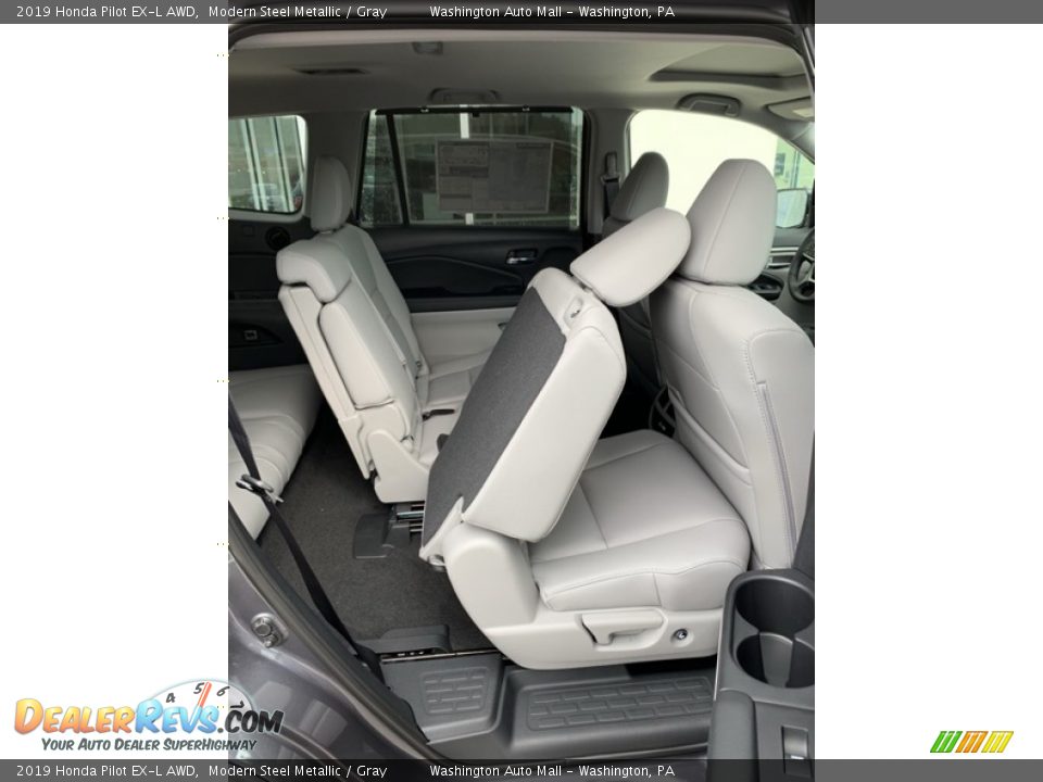 2019 Honda Pilot EX-L AWD Modern Steel Metallic / Gray Photo #28