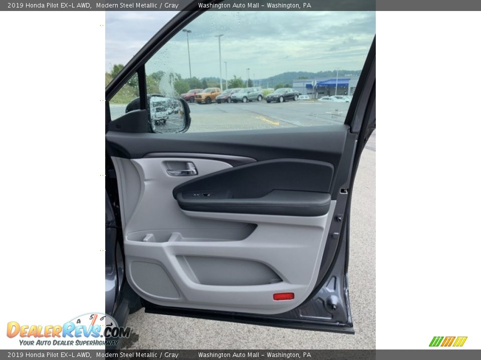 2019 Honda Pilot EX-L AWD Modern Steel Metallic / Gray Photo #31