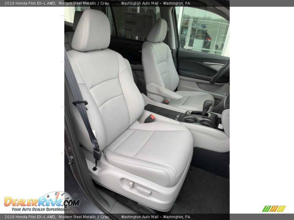 2019 Honda Pilot EX-L AWD Modern Steel Metallic / Gray Photo #32
