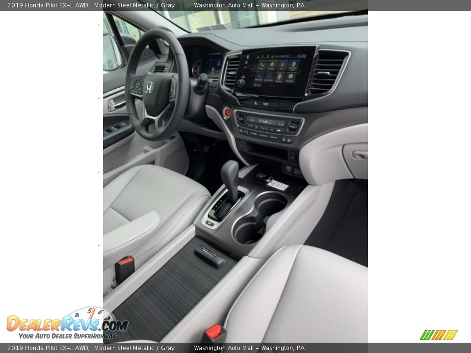 2019 Honda Pilot EX-L AWD Modern Steel Metallic / Gray Photo #33