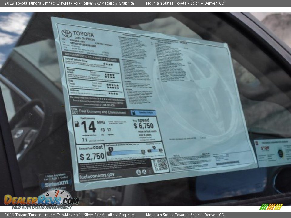 2019 Toyota Tundra Limited CrewMax 4x4 Silver Sky Metallic / Graphite Photo #11