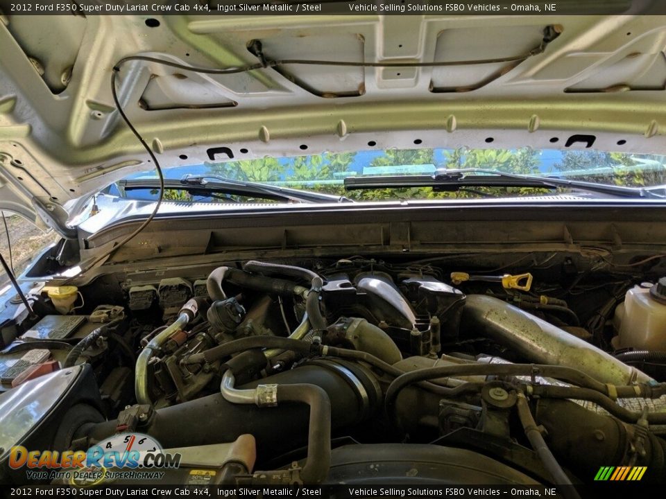2012 Ford F350 Super Duty Lariat Crew Cab 4x4 Ingot Silver Metallic / Steel Photo #17