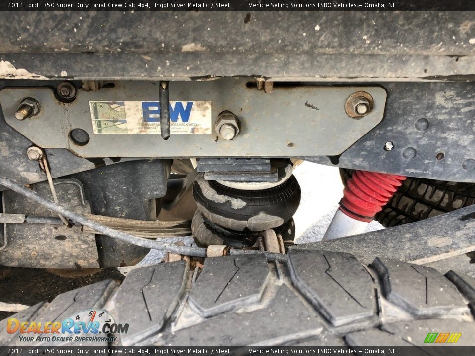 2012 Ford F350 Super Duty Lariat Crew Cab 4x4 Ingot Silver Metallic / Steel Photo #18