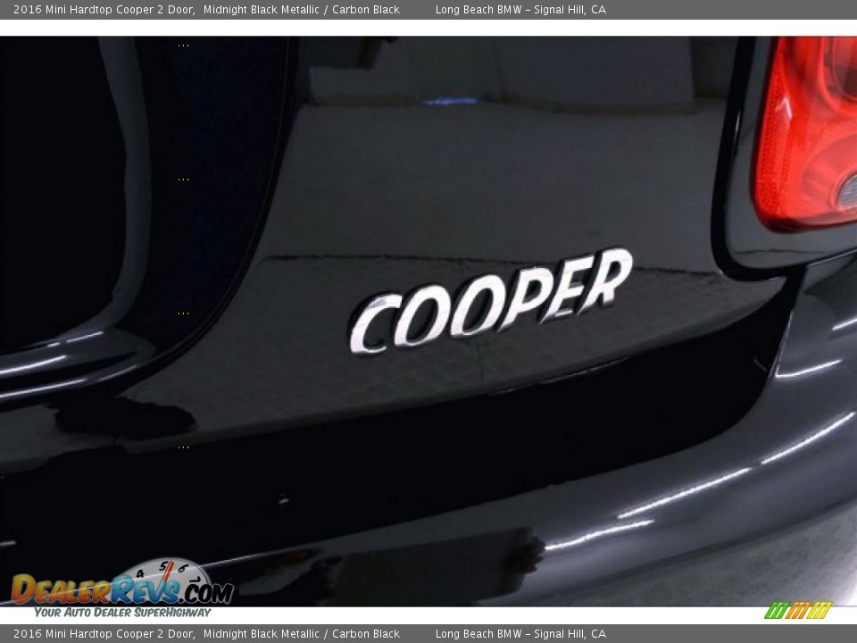 2016 Mini Hardtop Cooper 2 Door Midnight Black Metallic / Carbon Black Photo #7