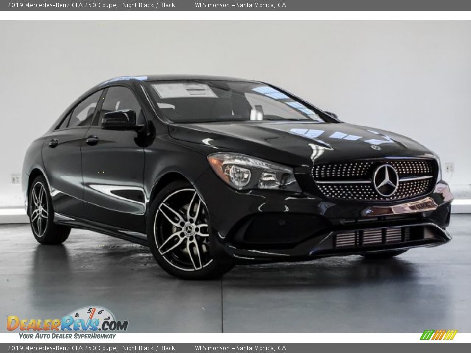 2019 Mercedes-Benz CLA 250 Coupe Night Black / Black Photo #12