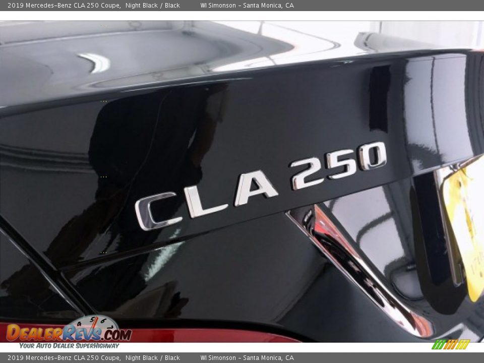 2019 Mercedes-Benz CLA 250 Coupe Night Black / Black Photo #7