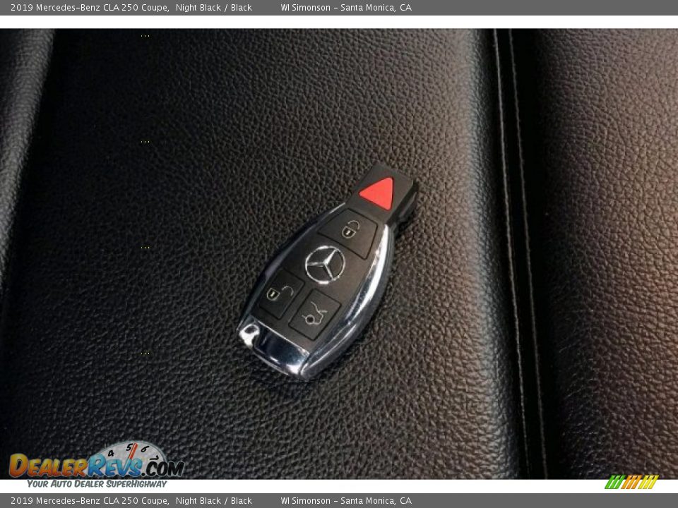 2019 Mercedes-Benz CLA 250 Coupe Night Black / Black Photo #11