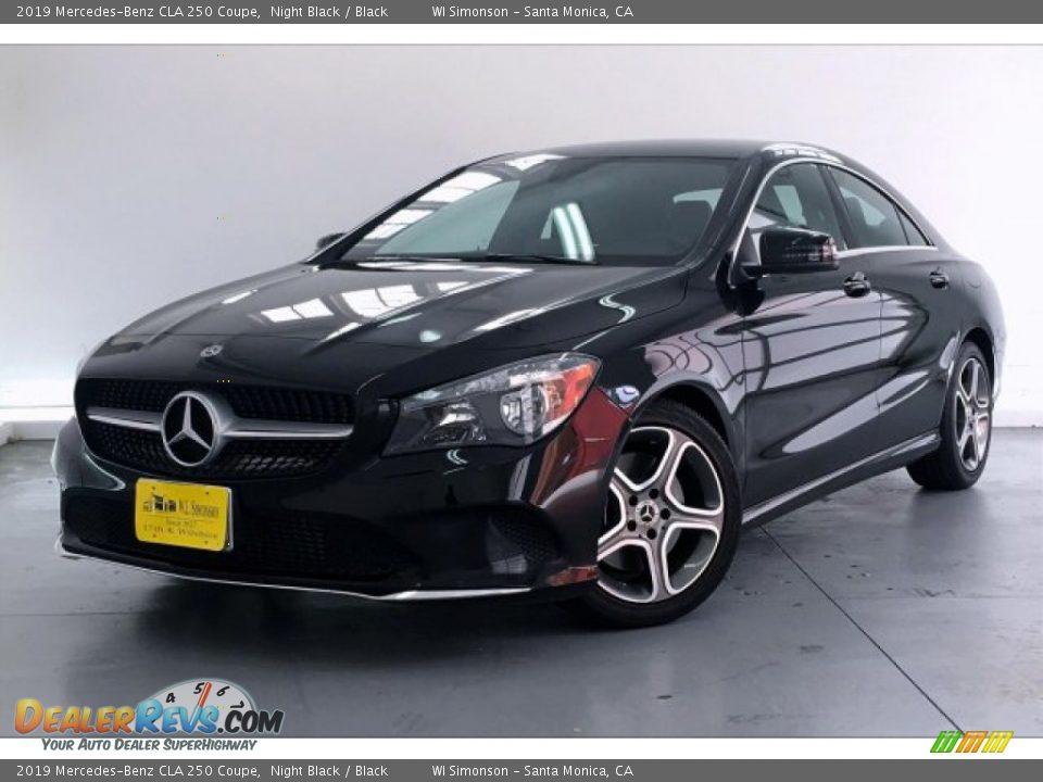 2019 Mercedes-Benz CLA 250 Coupe Night Black / Black Photo #12