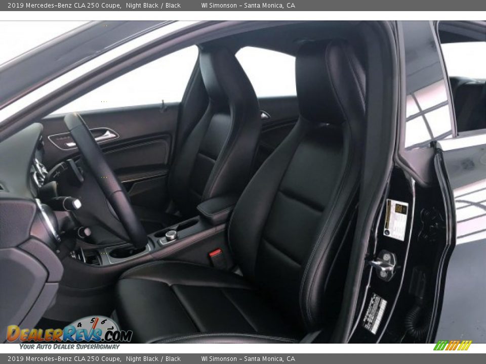 2019 Mercedes-Benz CLA 250 Coupe Night Black / Black Photo #14