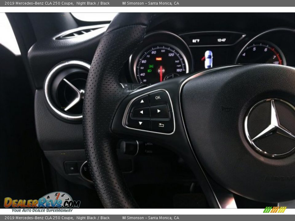 2019 Mercedes-Benz CLA 250 Coupe Night Black / Black Photo #18