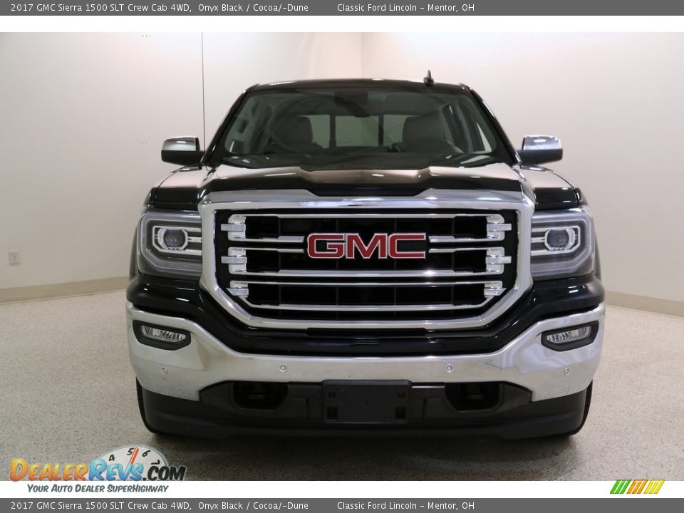 2017 GMC Sierra 1500 SLT Crew Cab 4WD Onyx Black / Cocoa/­Dune Photo #2
