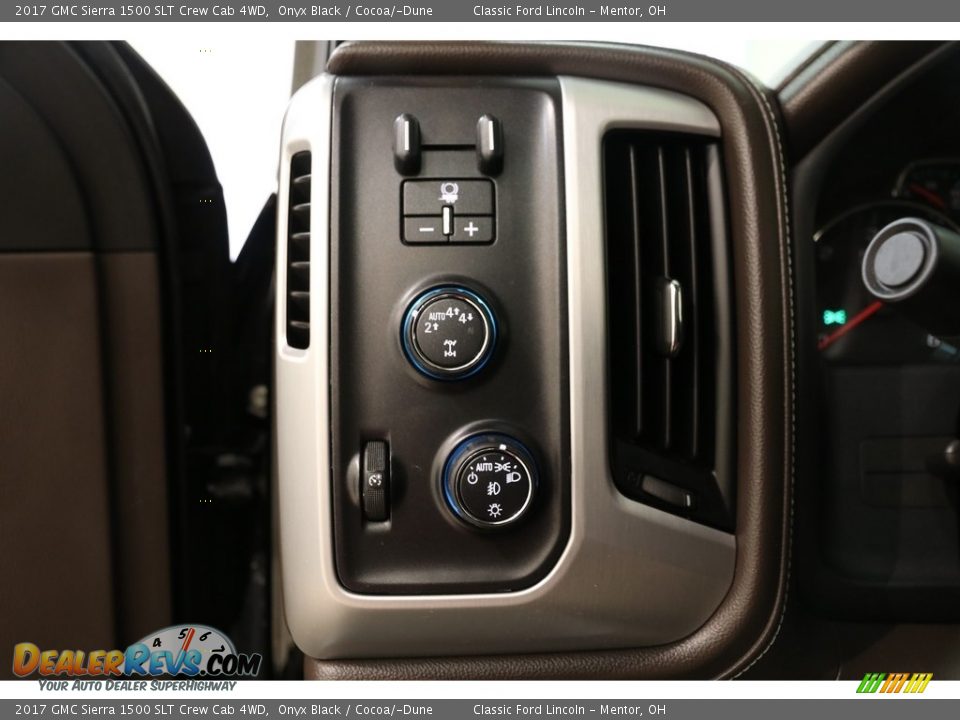 2017 GMC Sierra 1500 SLT Crew Cab 4WD Onyx Black / Cocoa/­Dune Photo #5