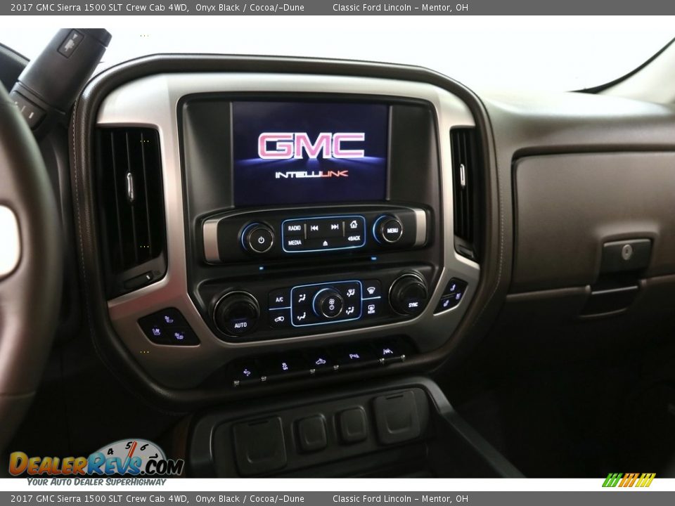 2017 GMC Sierra 1500 SLT Crew Cab 4WD Onyx Black / Cocoa/­Dune Photo #10