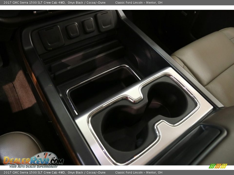 2017 GMC Sierra 1500 SLT Crew Cab 4WD Onyx Black / Cocoa/­Dune Photo #15