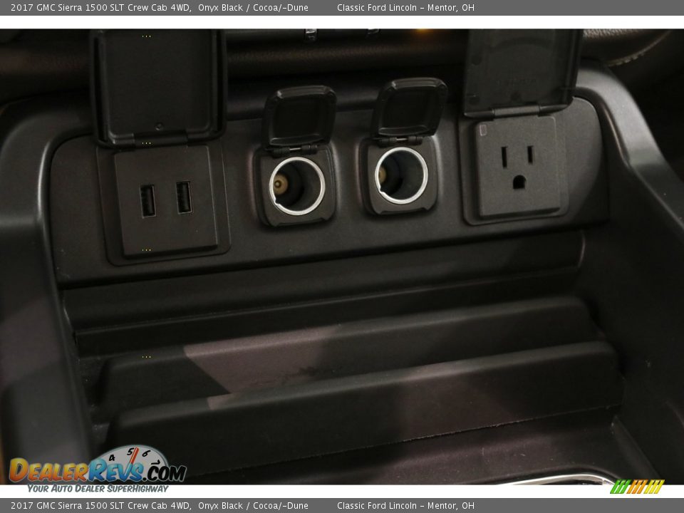 2017 GMC Sierra 1500 SLT Crew Cab 4WD Onyx Black / Cocoa/­Dune Photo #16