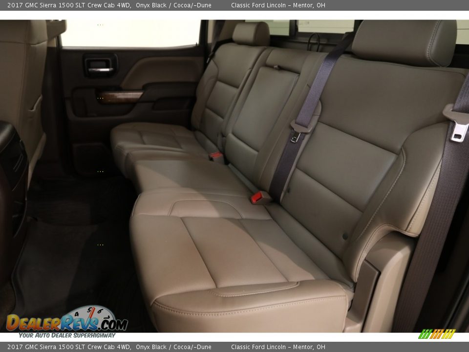 2017 GMC Sierra 1500 SLT Crew Cab 4WD Onyx Black / Cocoa/­Dune Photo #19