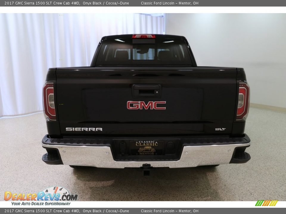 2017 GMC Sierra 1500 SLT Crew Cab 4WD Onyx Black / Cocoa/­Dune Photo #20