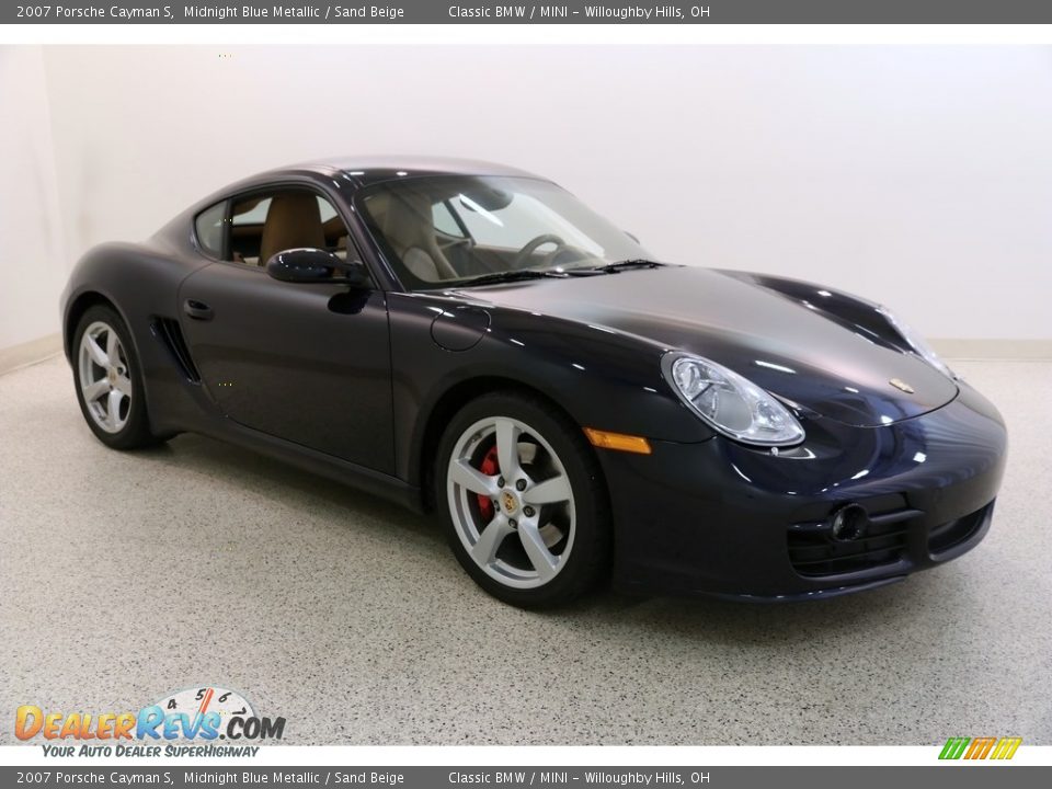 2007 Porsche Cayman S Midnight Blue Metallic / Sand Beige Photo #1