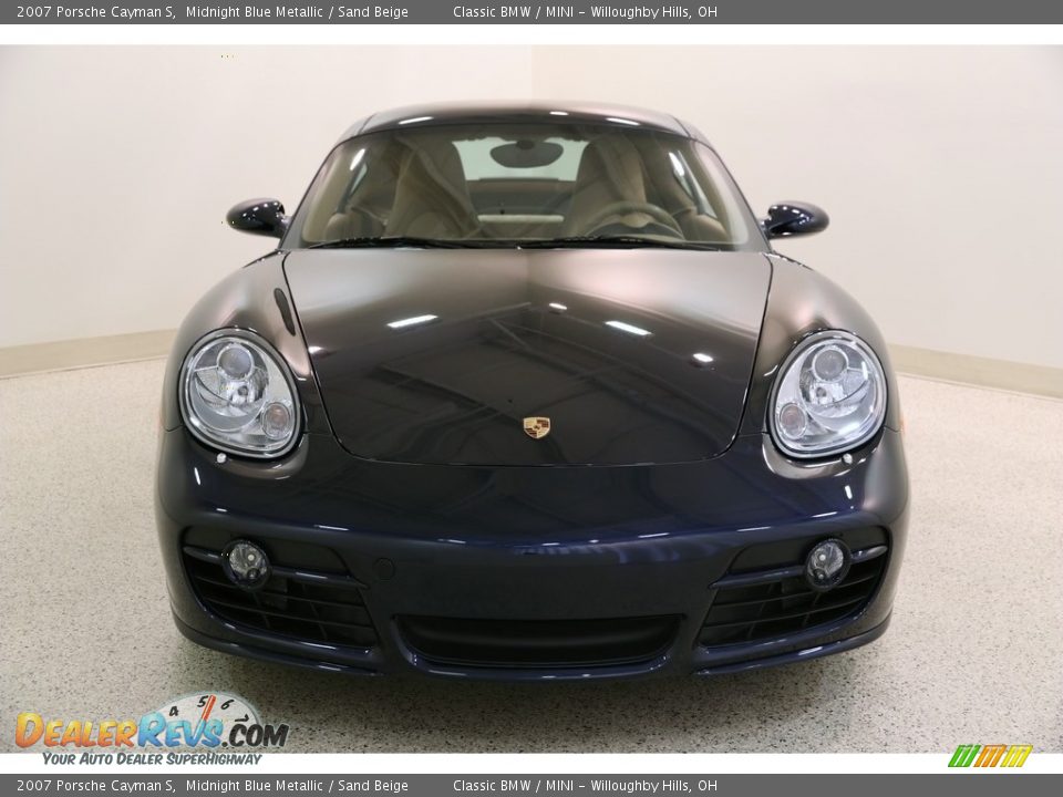2007 Porsche Cayman S Midnight Blue Metallic / Sand Beige Photo #2