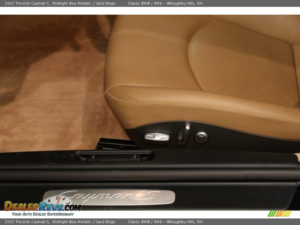 2007 Porsche Cayman S Midnight Blue Metallic / Sand Beige Photo #4