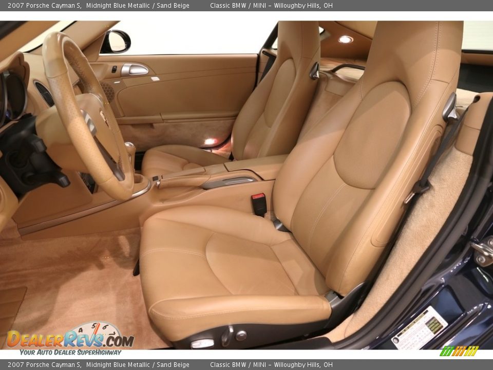 2007 Porsche Cayman S Midnight Blue Metallic / Sand Beige Photo #5