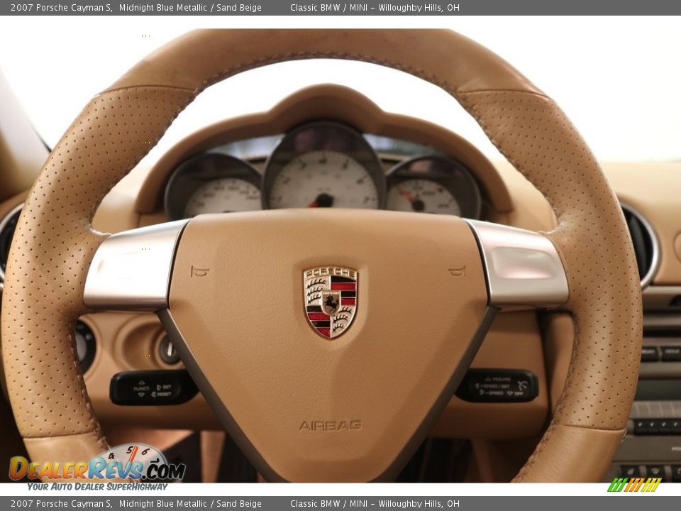 2007 Porsche Cayman S Midnight Blue Metallic / Sand Beige Photo #8