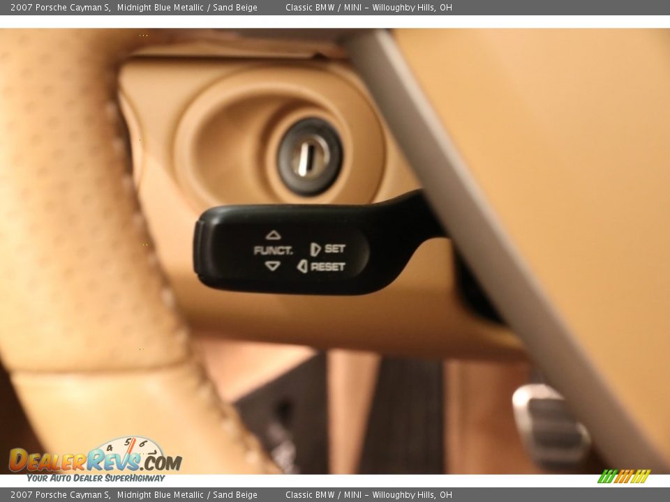 2007 Porsche Cayman S Midnight Blue Metallic / Sand Beige Photo #9