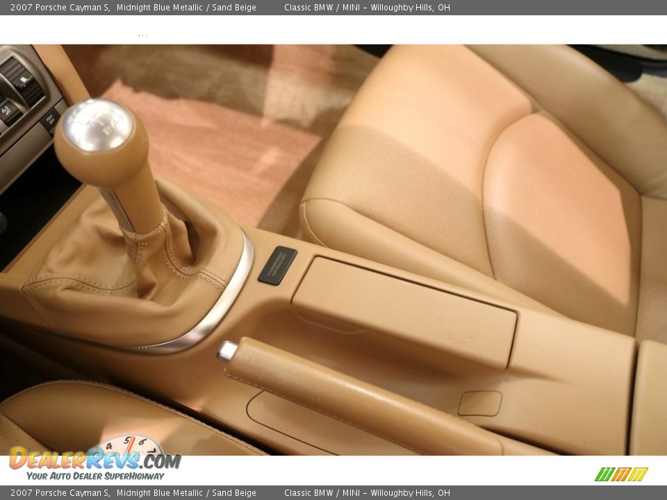 2007 Porsche Cayman S Midnight Blue Metallic / Sand Beige Photo #13