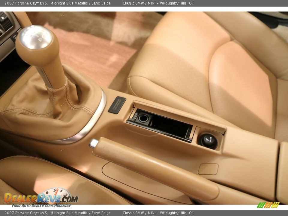 2007 Porsche Cayman S Midnight Blue Metallic / Sand Beige Photo #14