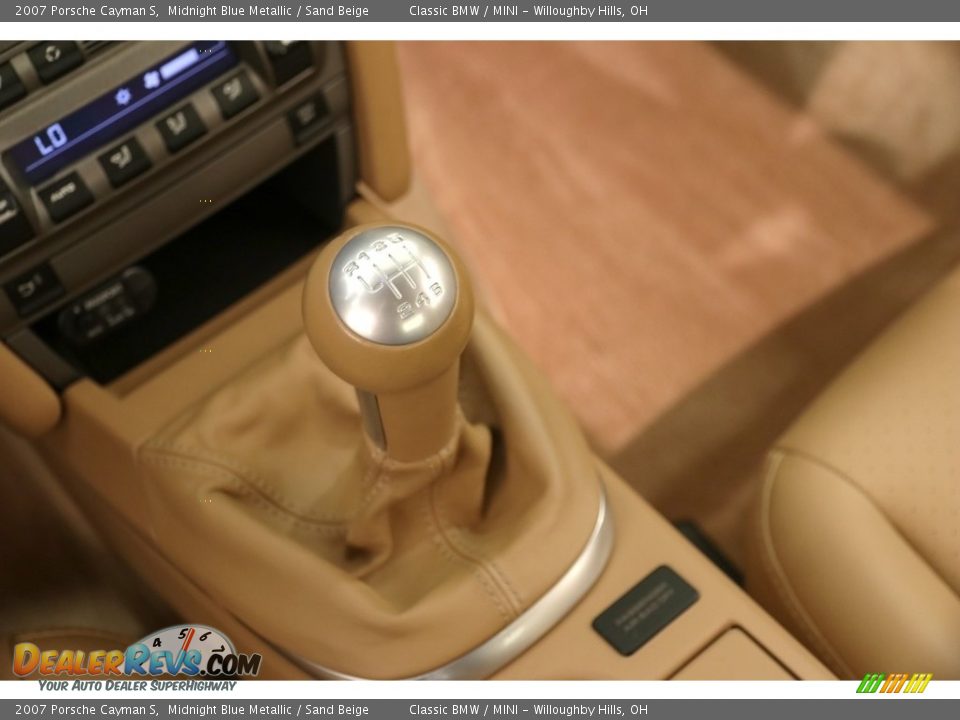 2007 Porsche Cayman S Midnight Blue Metallic / Sand Beige Photo #15