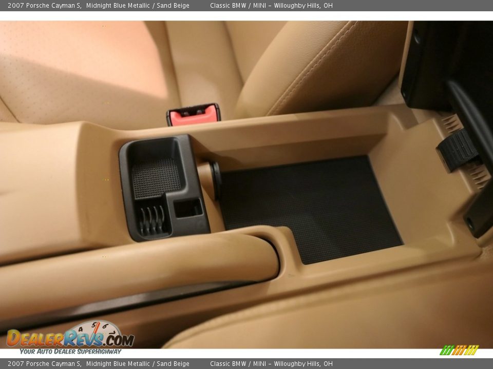 2007 Porsche Cayman S Midnight Blue Metallic / Sand Beige Photo #17