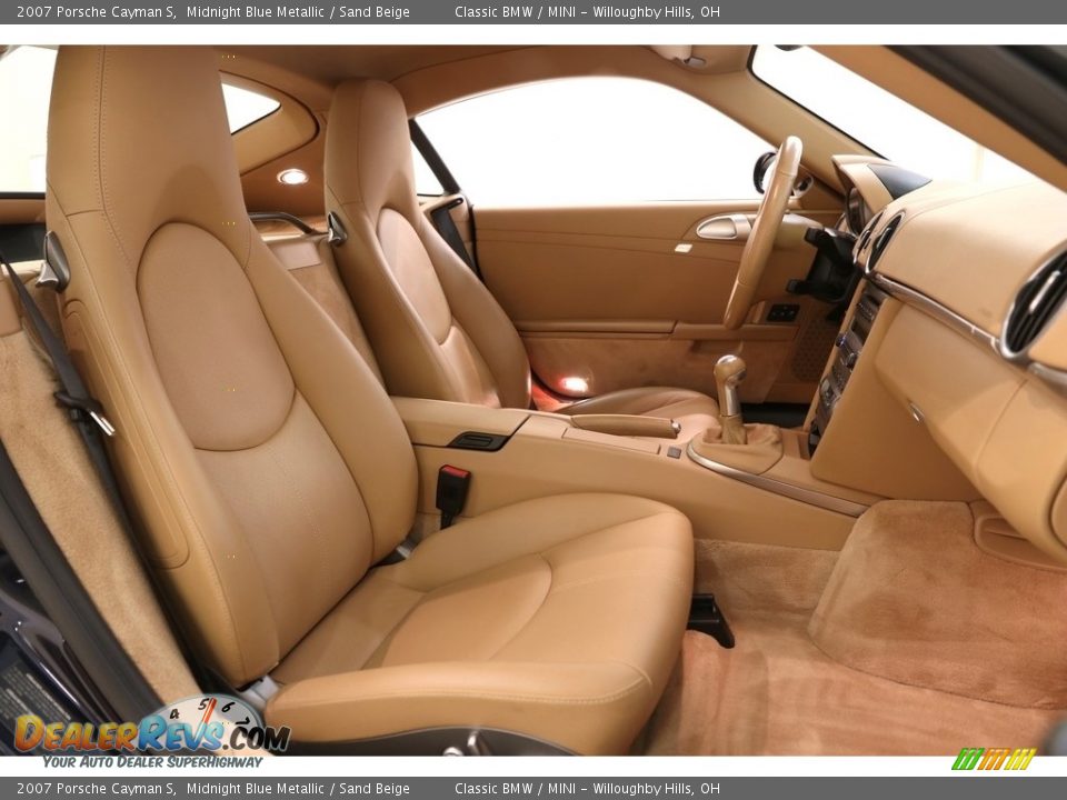 2007 Porsche Cayman S Midnight Blue Metallic / Sand Beige Photo #18