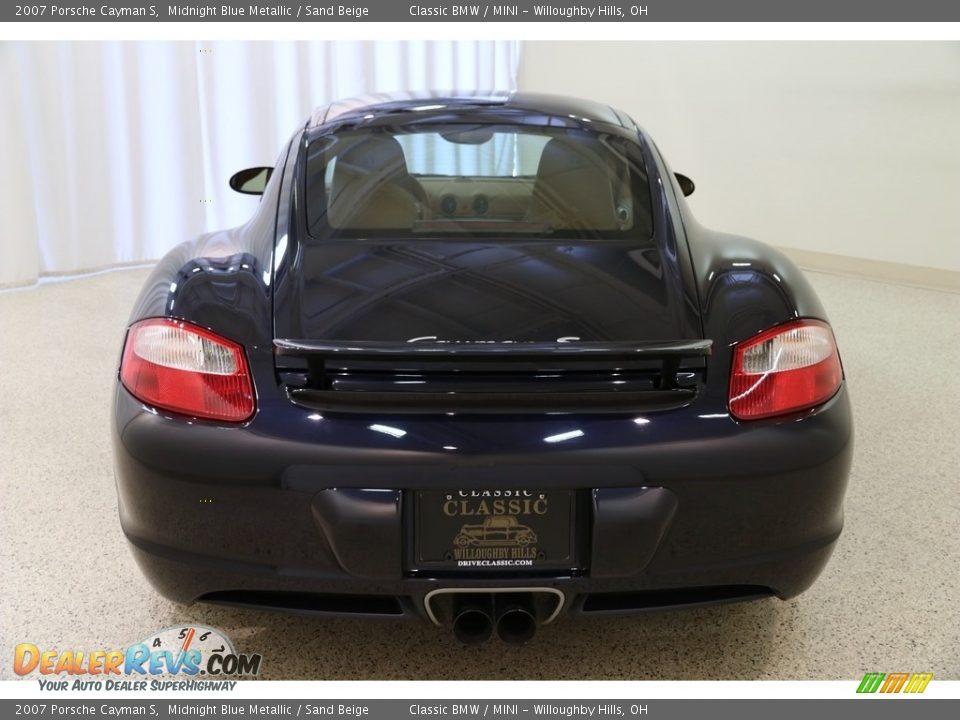 2007 Porsche Cayman S Midnight Blue Metallic / Sand Beige Photo #20