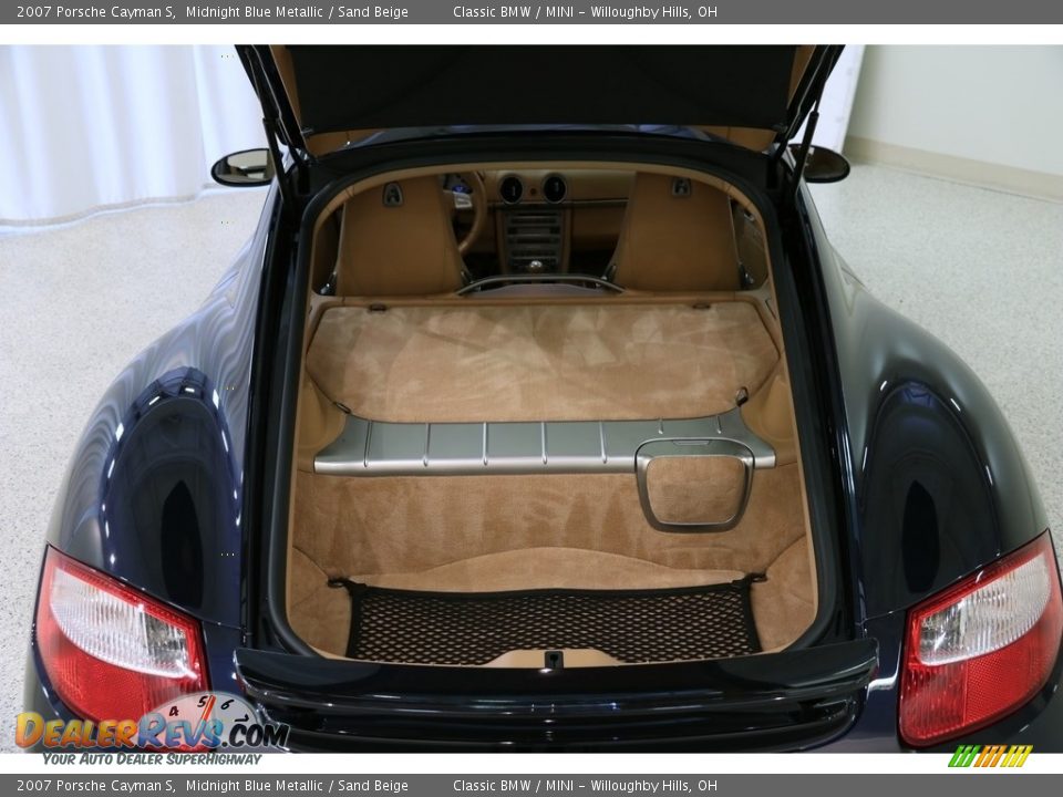 2007 Porsche Cayman S Midnight Blue Metallic / Sand Beige Photo #21