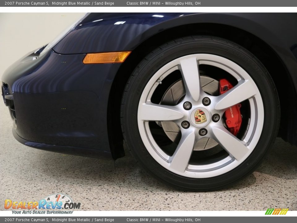 2007 Porsche Cayman S Midnight Blue Metallic / Sand Beige Photo #22