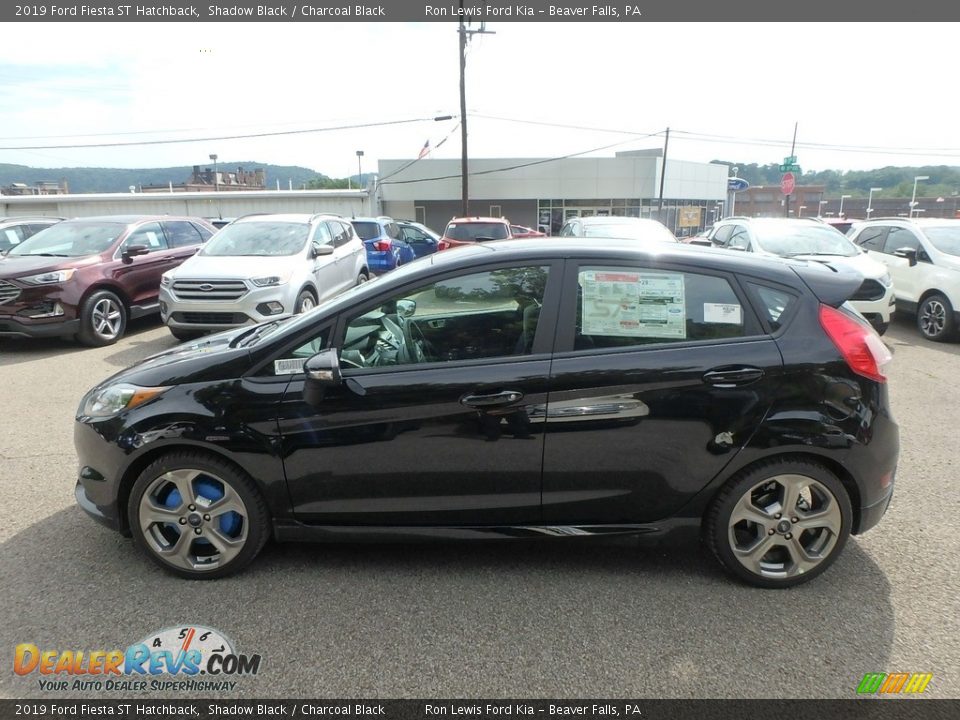 2019 Ford Fiesta ST Hatchback Shadow Black / Charcoal Black Photo #6