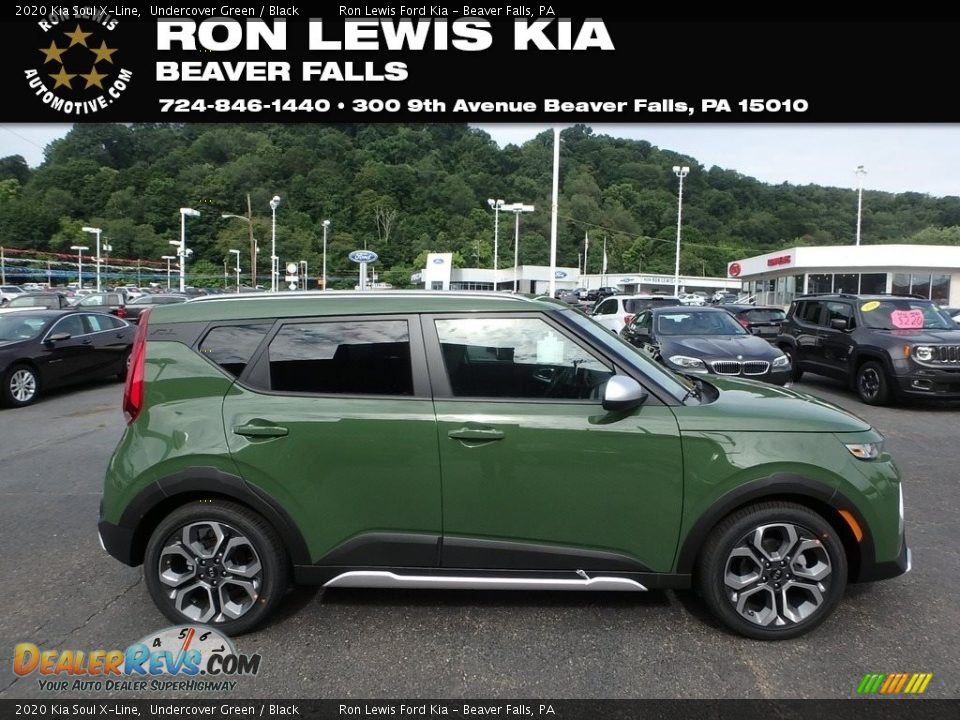 2020 Kia Soul X-Line Undercover Green / Black Photo #1