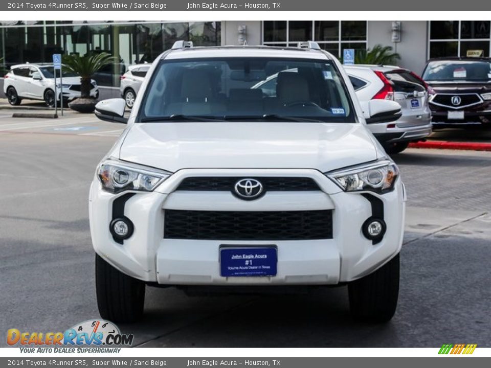 2014 Toyota 4Runner SR5 Super White / Sand Beige Photo #2