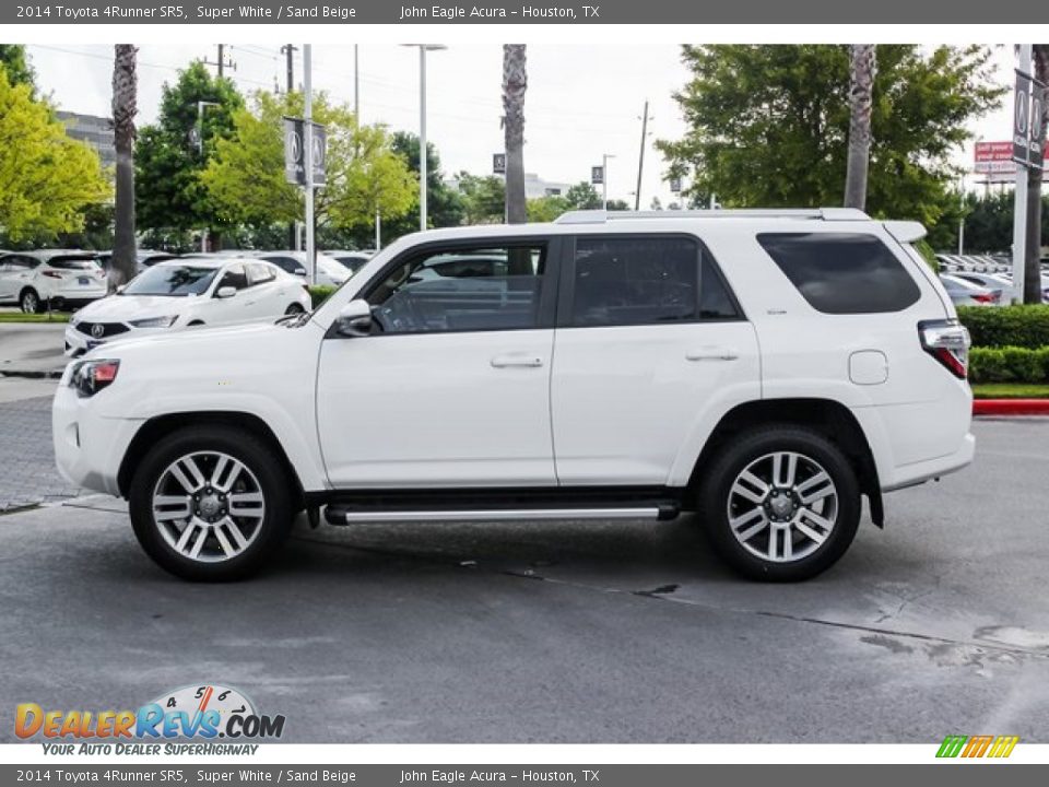 2014 Toyota 4Runner SR5 Super White / Sand Beige Photo #4