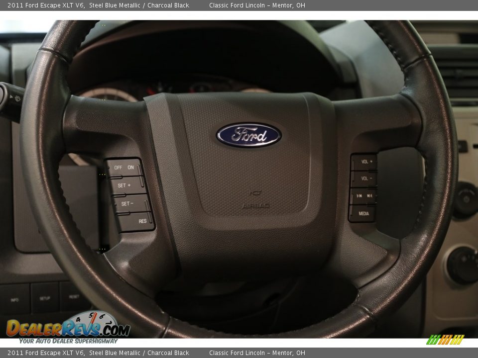 2011 Ford Escape XLT V6 Steel Blue Metallic / Charcoal Black Photo #8