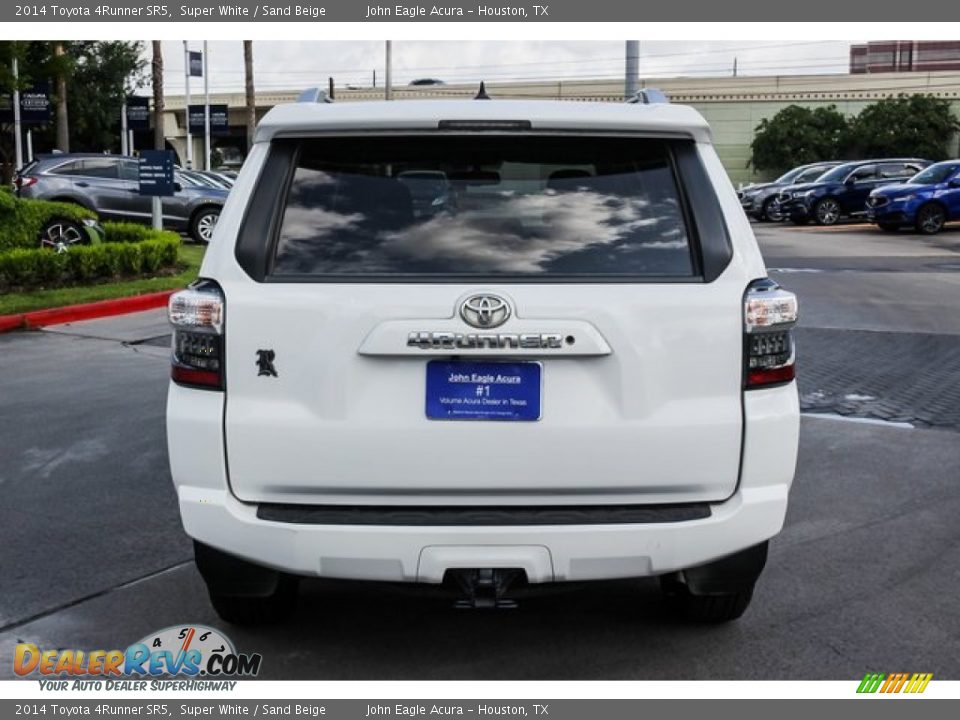 2014 Toyota 4Runner SR5 Super White / Sand Beige Photo #6
