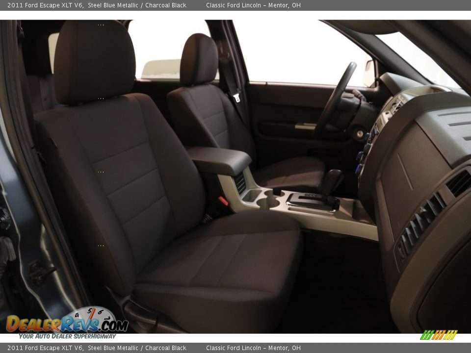 2011 Ford Escape XLT V6 Steel Blue Metallic / Charcoal Black Photo #14