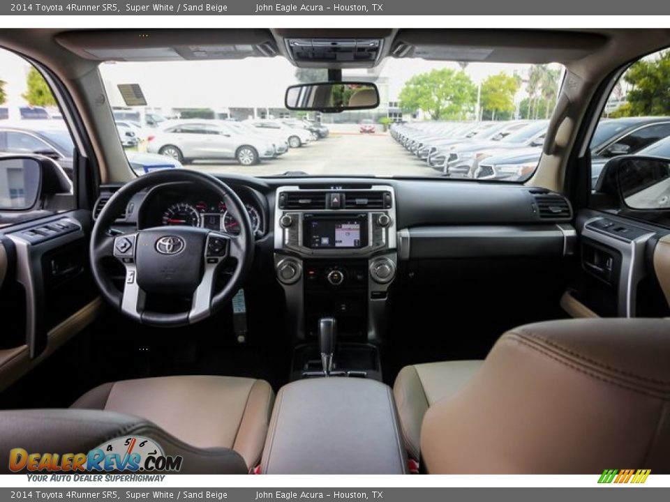 2014 Toyota 4Runner SR5 Super White / Sand Beige Photo #9