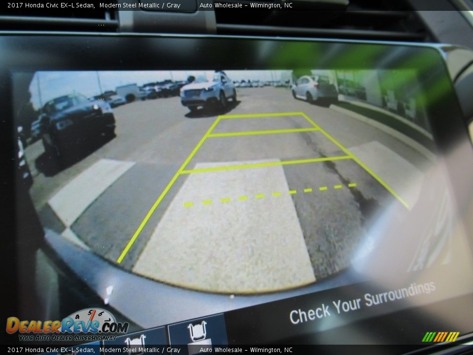 2017 Honda Civic EX-L Sedan Modern Steel Metallic / Gray Photo #18