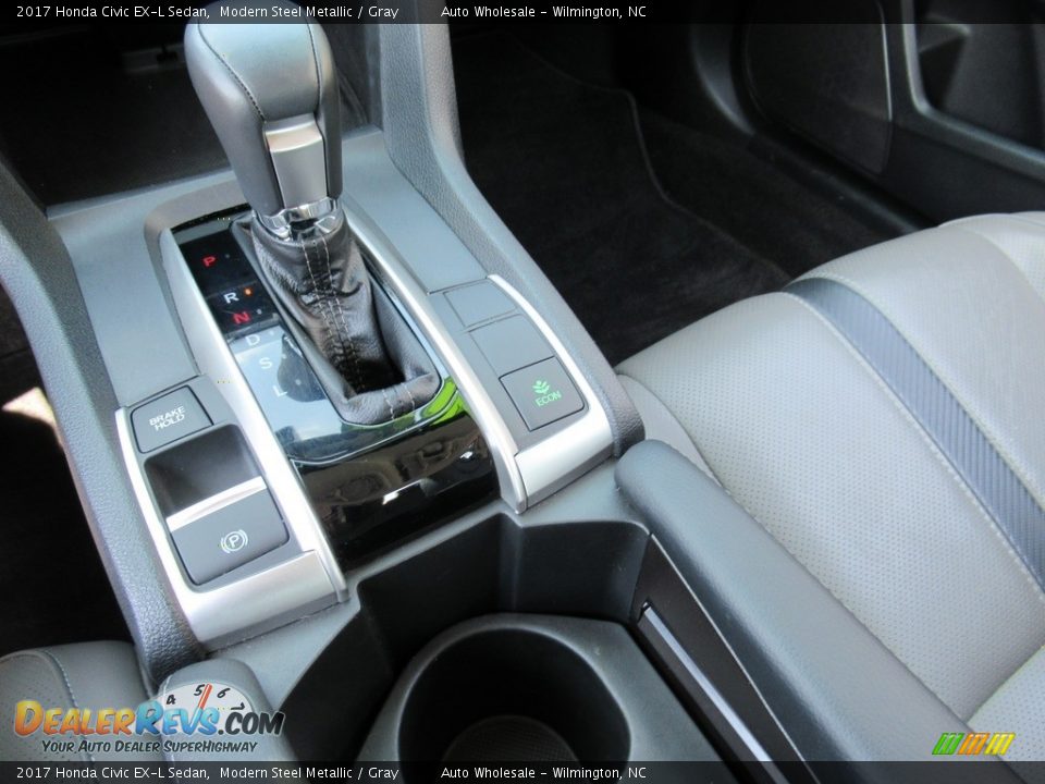 2017 Honda Civic EX-L Sedan Modern Steel Metallic / Gray Photo #19