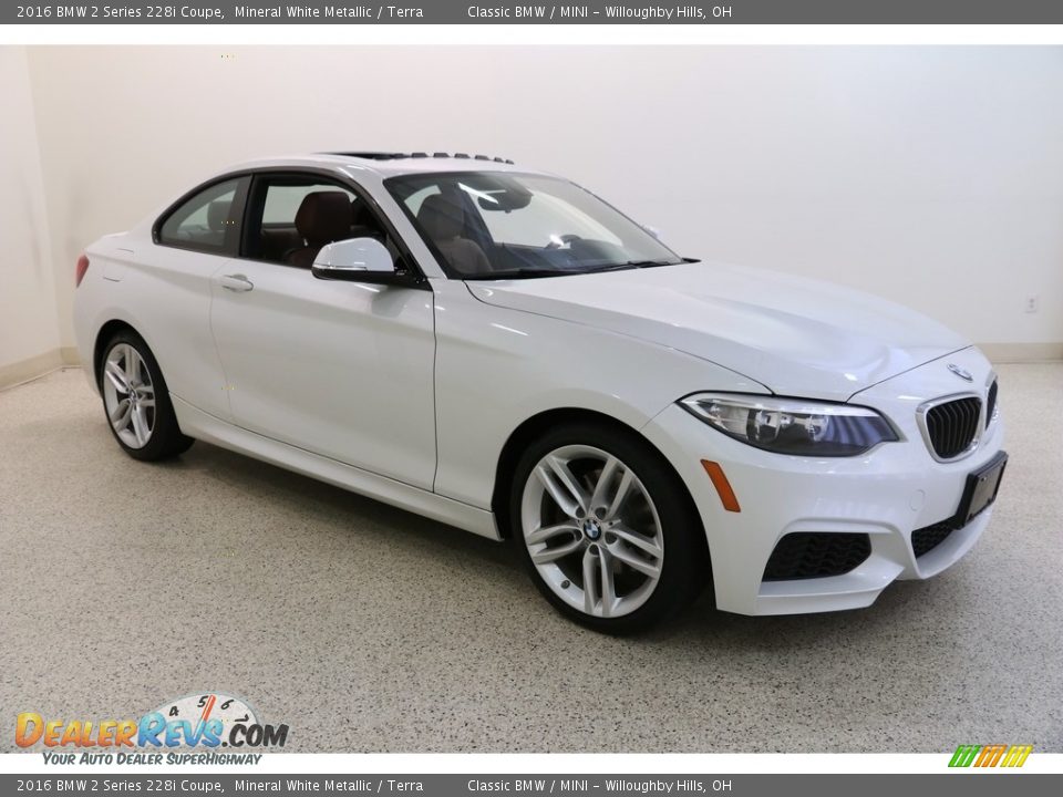 2016 BMW 2 Series 228i Coupe Mineral White Metallic / Terra Photo #1