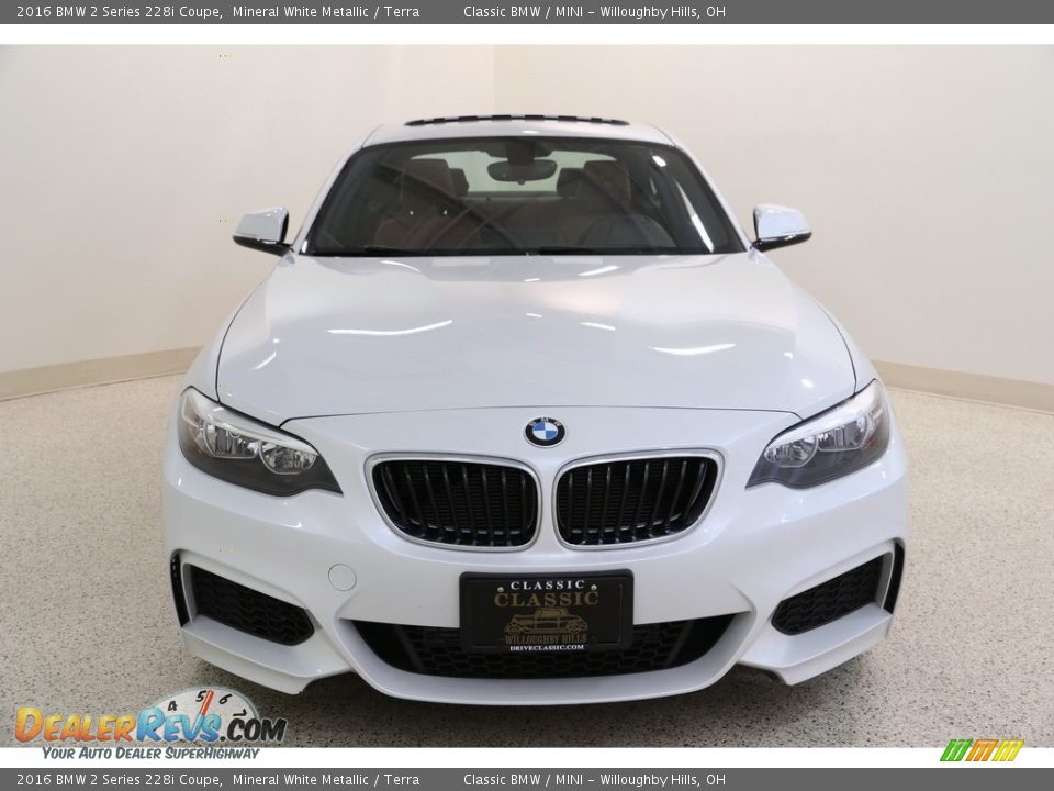 2016 BMW 2 Series 228i Coupe Mineral White Metallic / Terra Photo #2